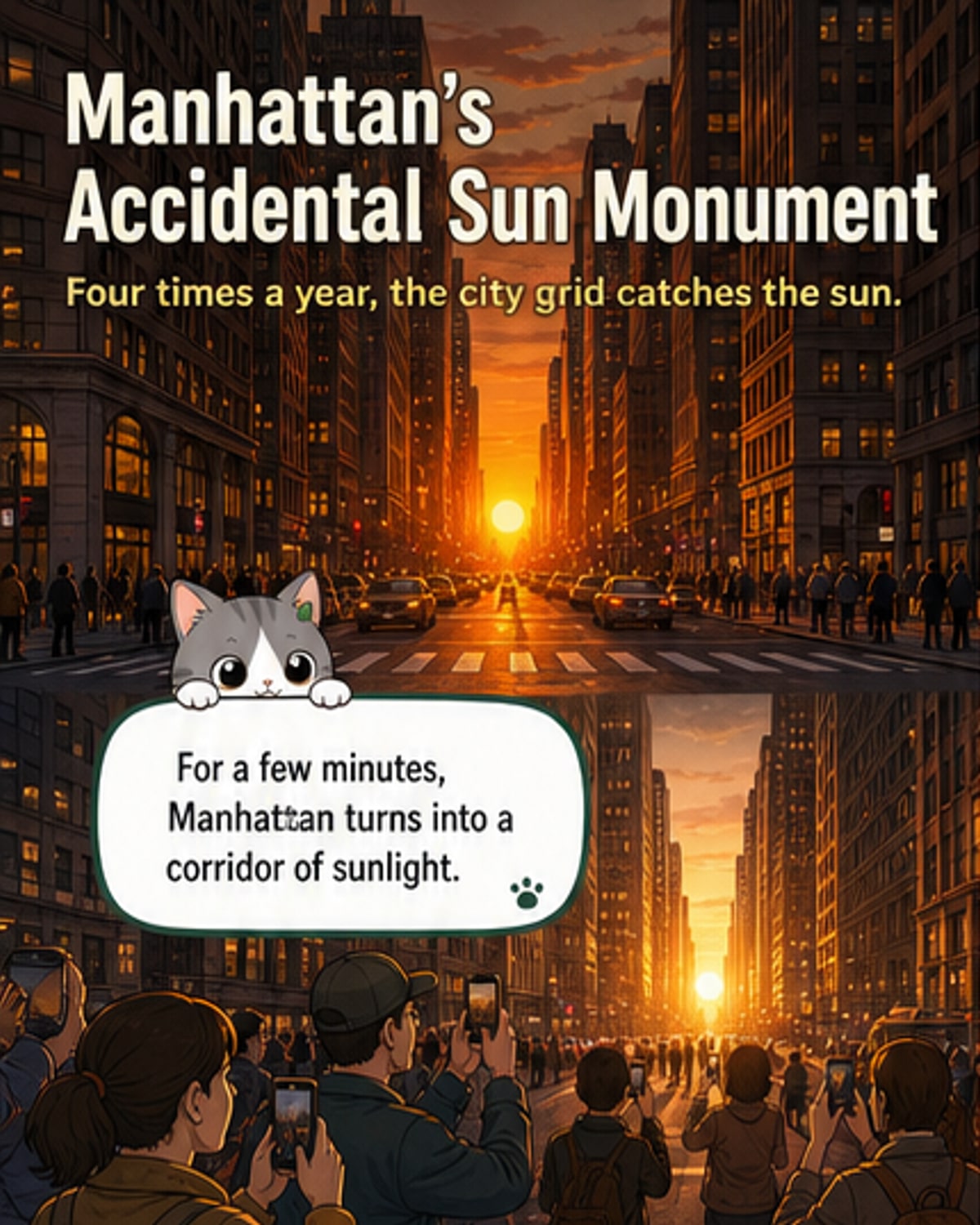 How NYC’s grid lines up with the sun