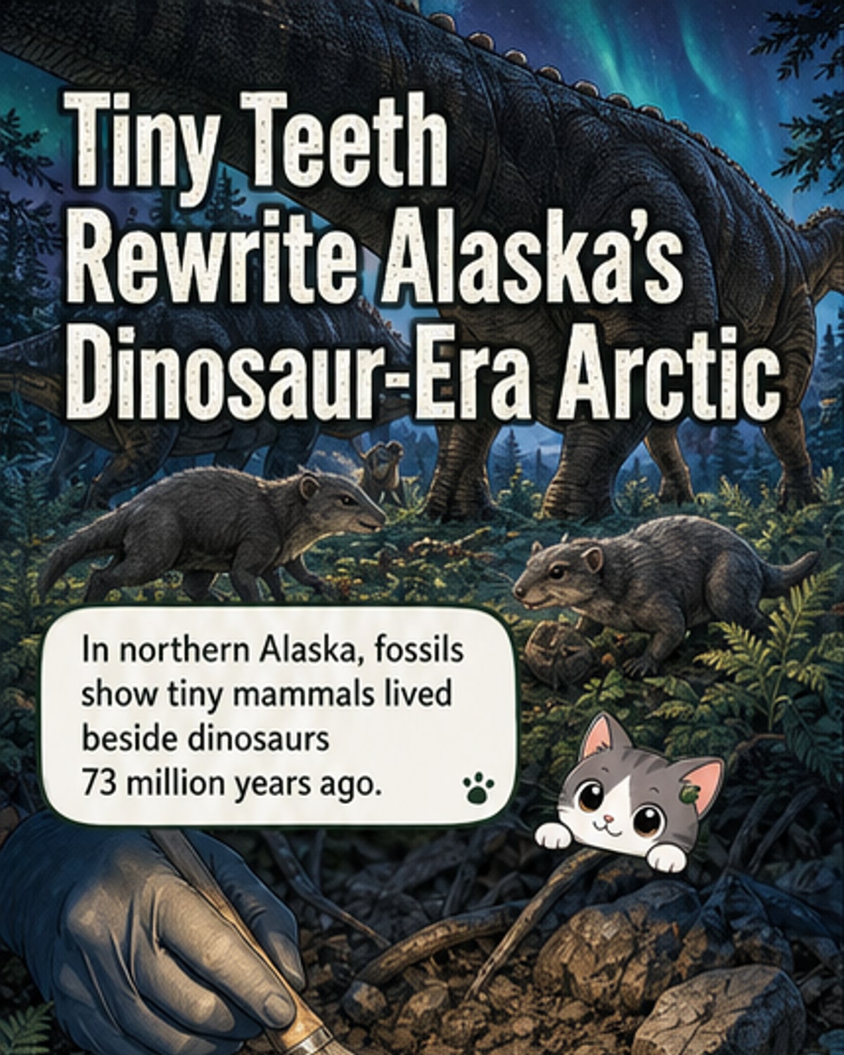 Tiny mammals thrived with dinosaurs in ancient Arctic