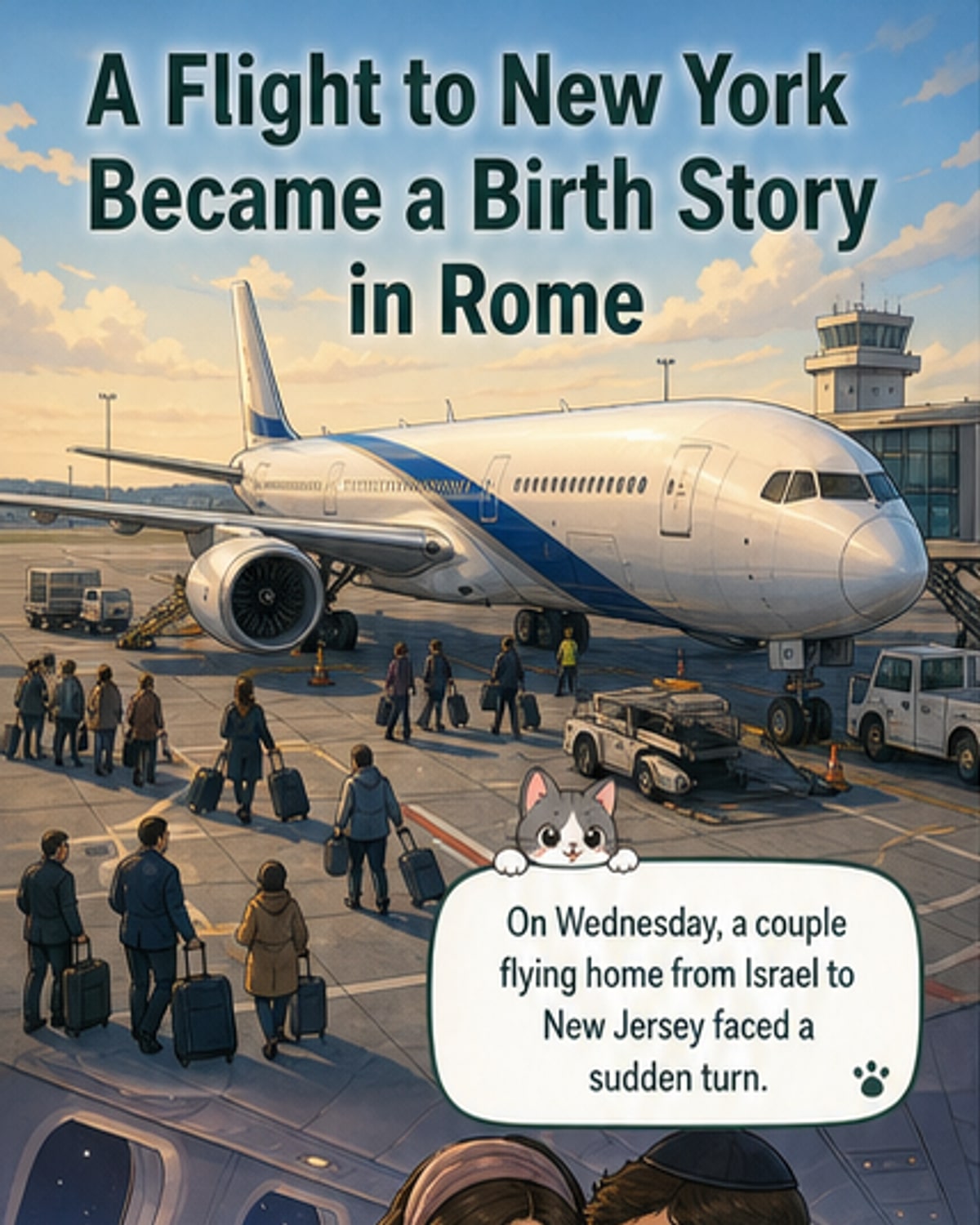 Baby Born Early on Diverted El Al Flight