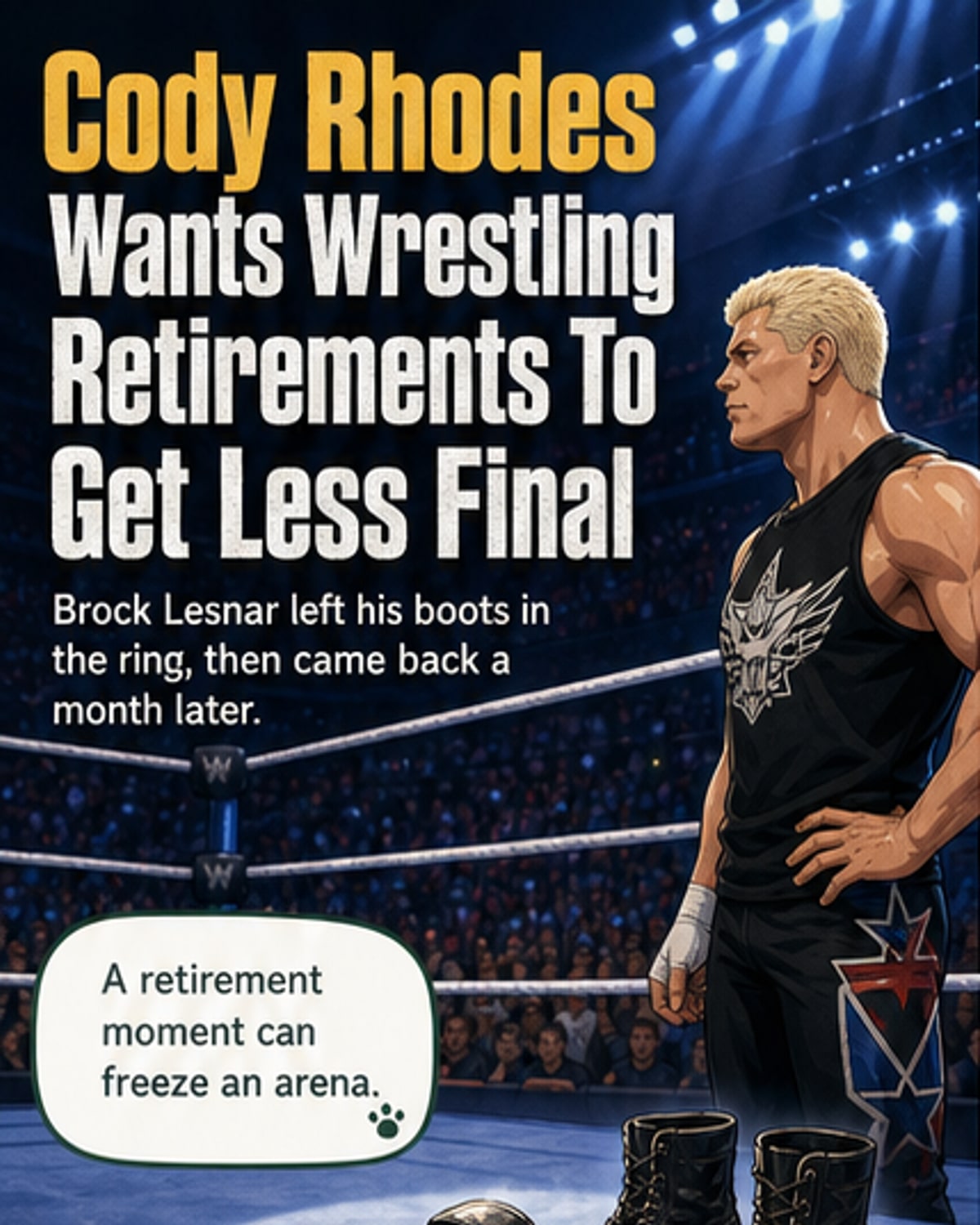 Cody Rhodes wants 90s-style retirements