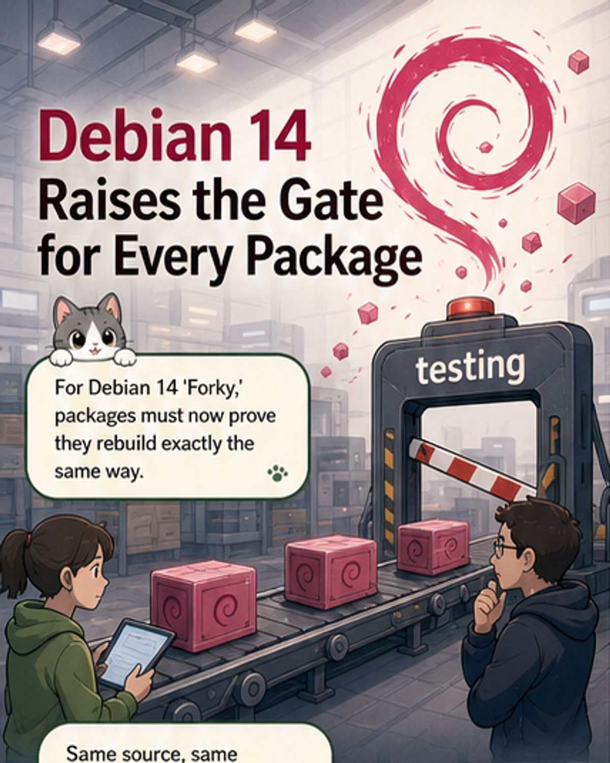 Debian 14 Enforces Reproducible Builds