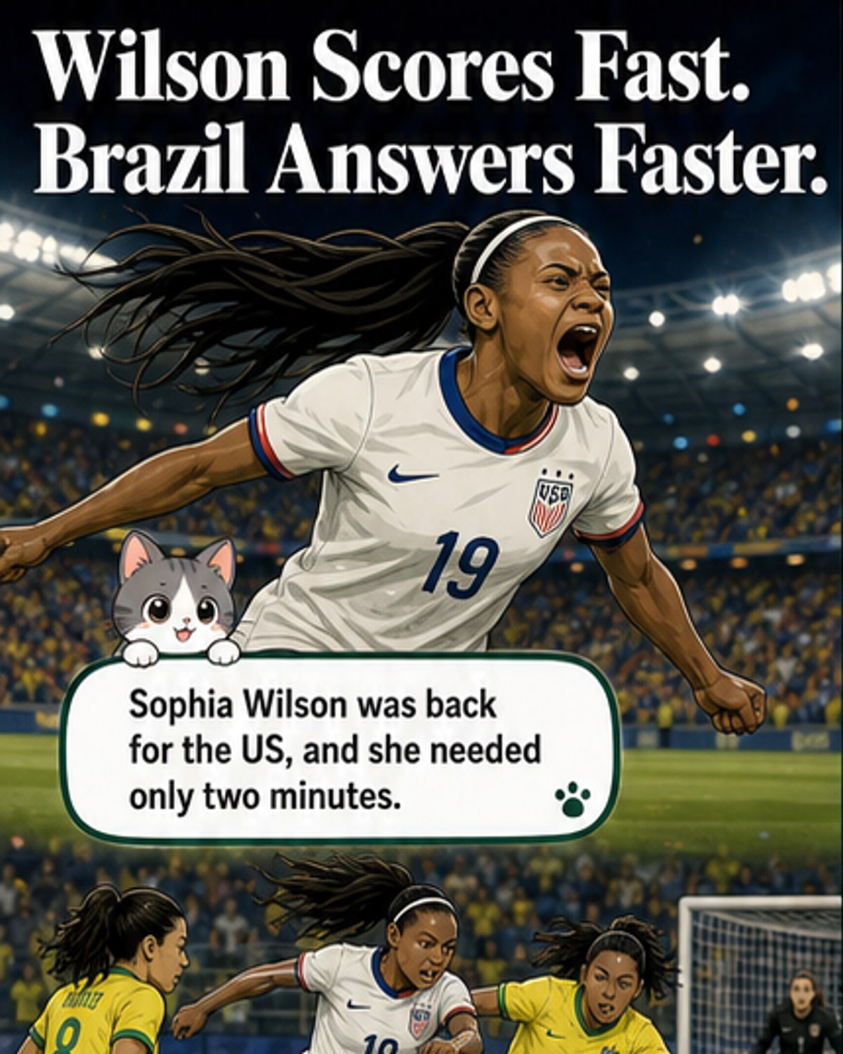USA women fall to Brazil in tight friendly