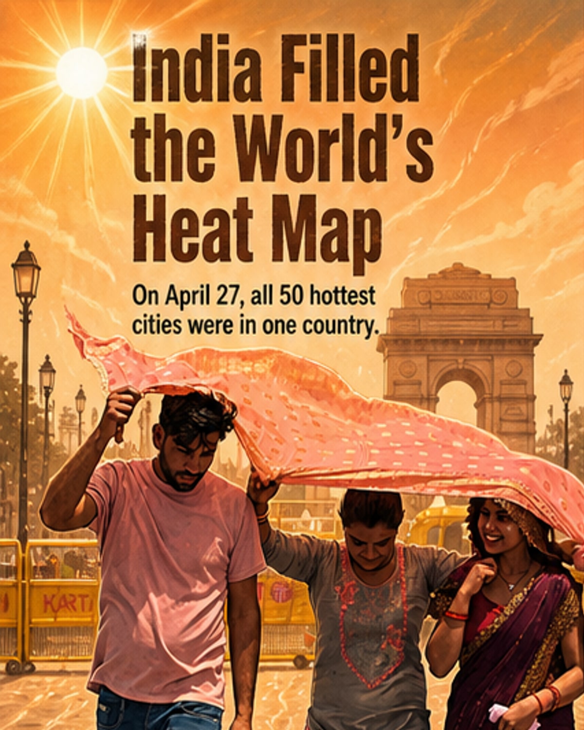 All 50 Hottest Cities Were in India