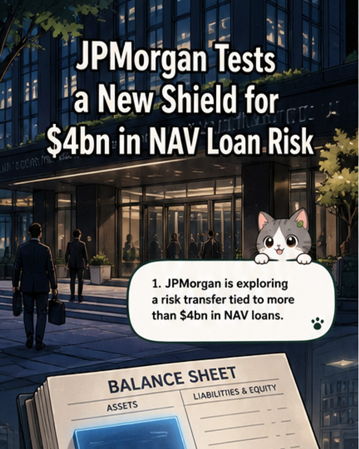 JPMorgan moves to offload $4B loan risk