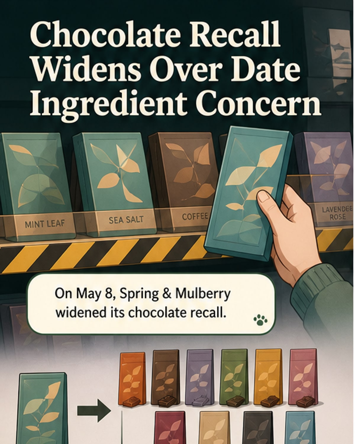 Chocolate bar recall expands over salmonella
