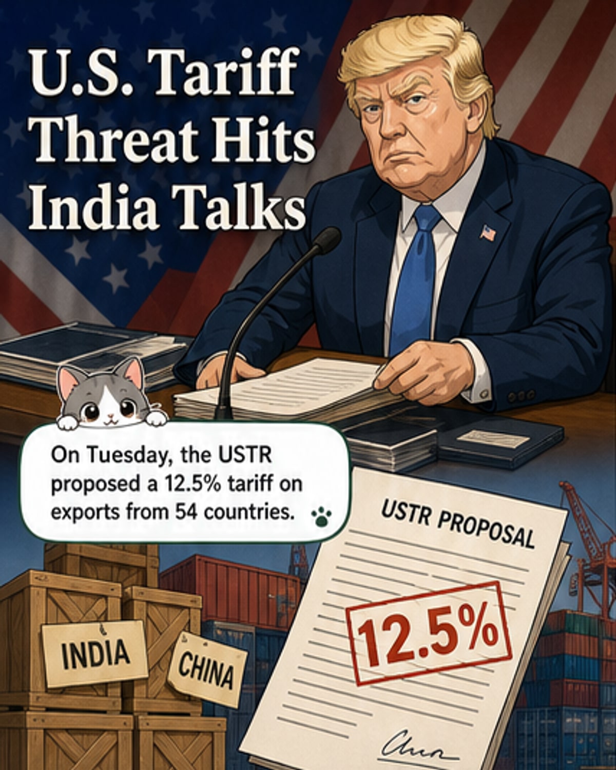 US Targets India with 12.5% Tariff Over Forced Labour