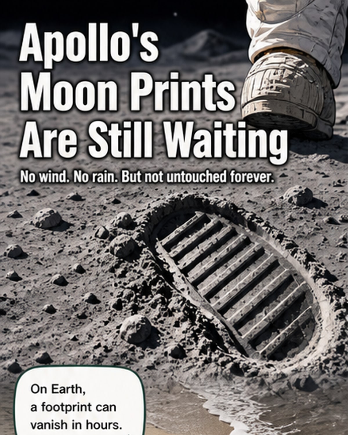 Apollo Bootprints Will Last a Million Years