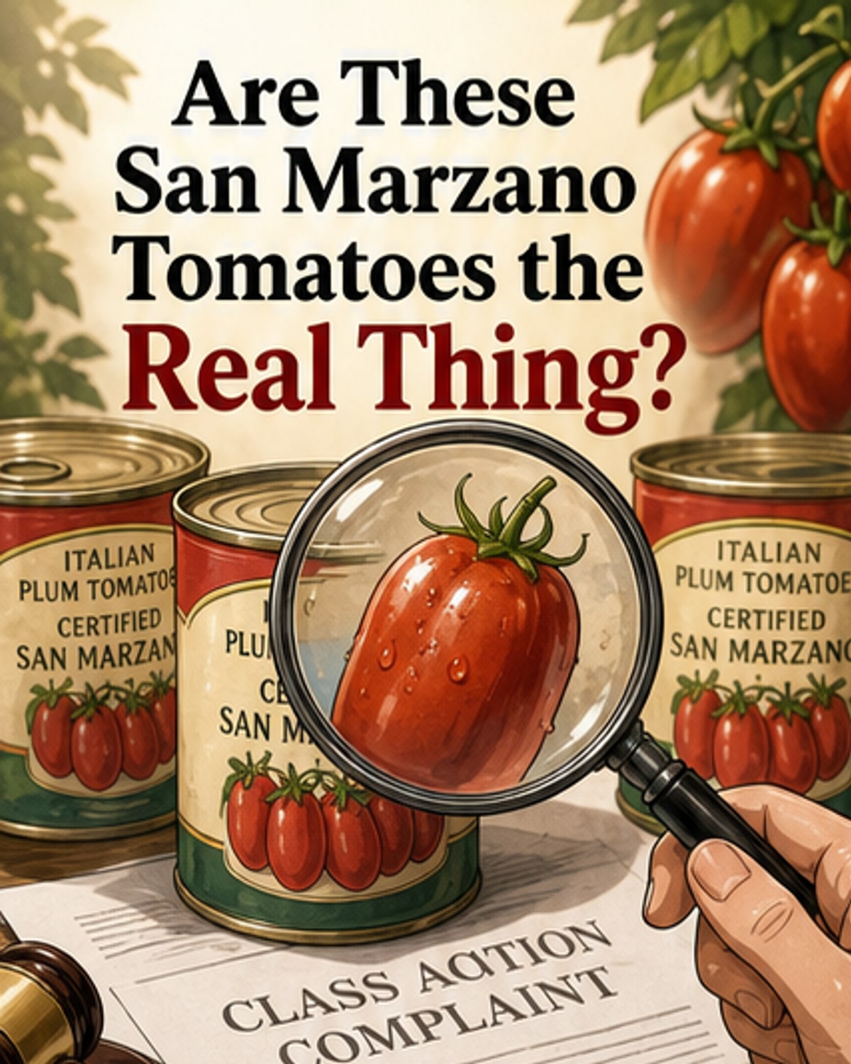 Lawsuit Claims Fake San Marzano Tomatoes