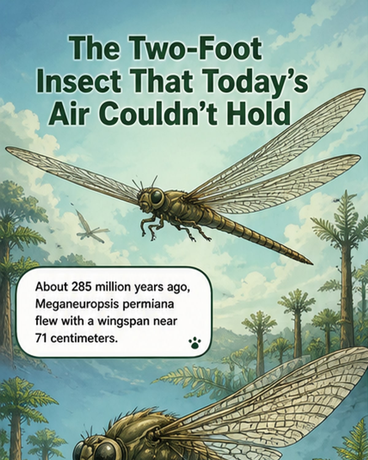 Giant dragonflies once ruled prehistoric skies
