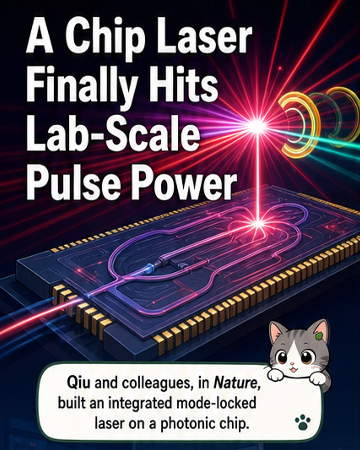 Chip-Scale Laser Breaks Pulse Energy Barrier