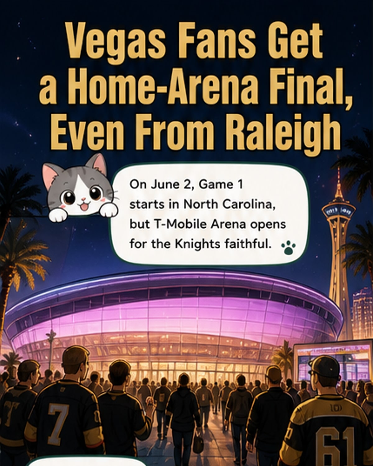 Vegas Hosts Home Crowd for Cup Final