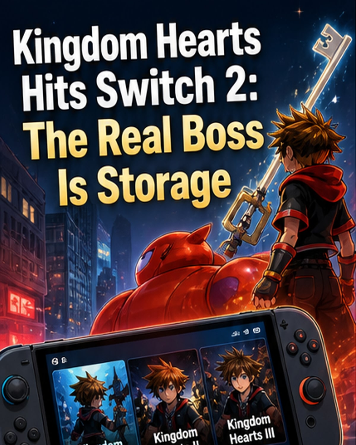 Kingdom Hearts Switch 2 file sizes revealed