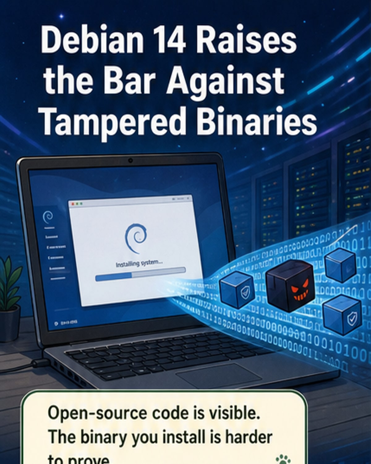 Debian 14 Blocks Tampered Binaries