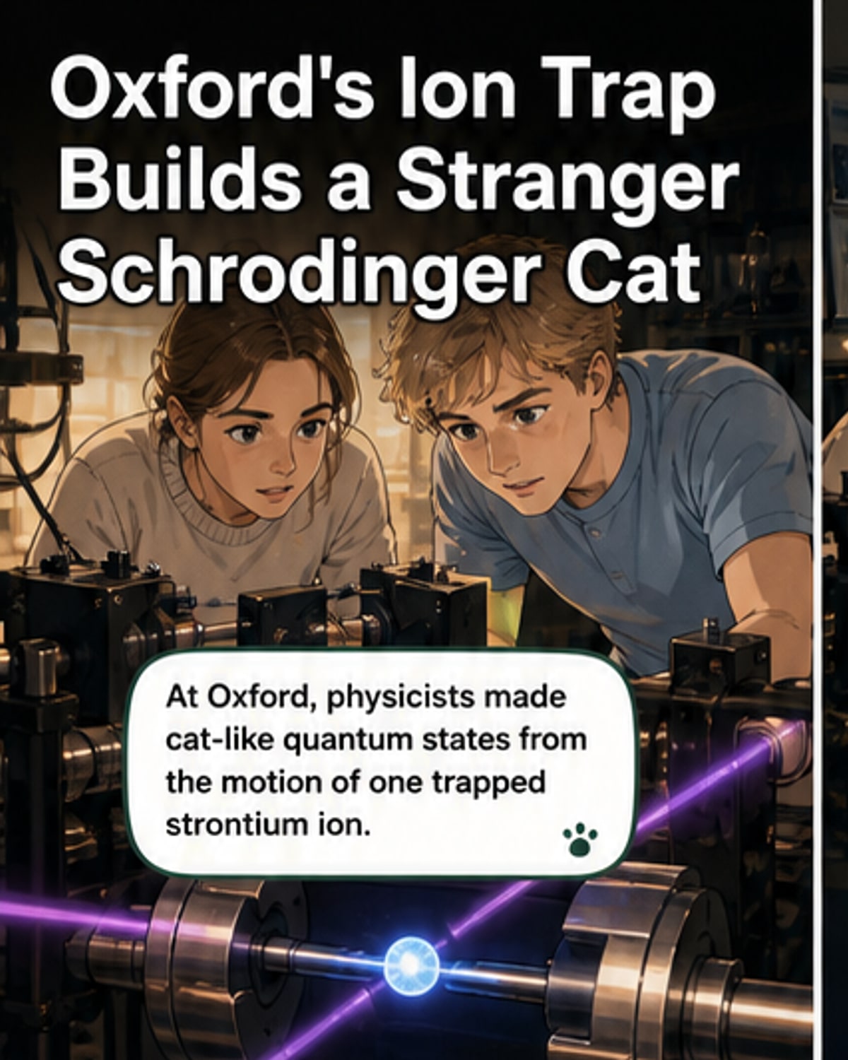 Oxford creates new quantum 'cat' state