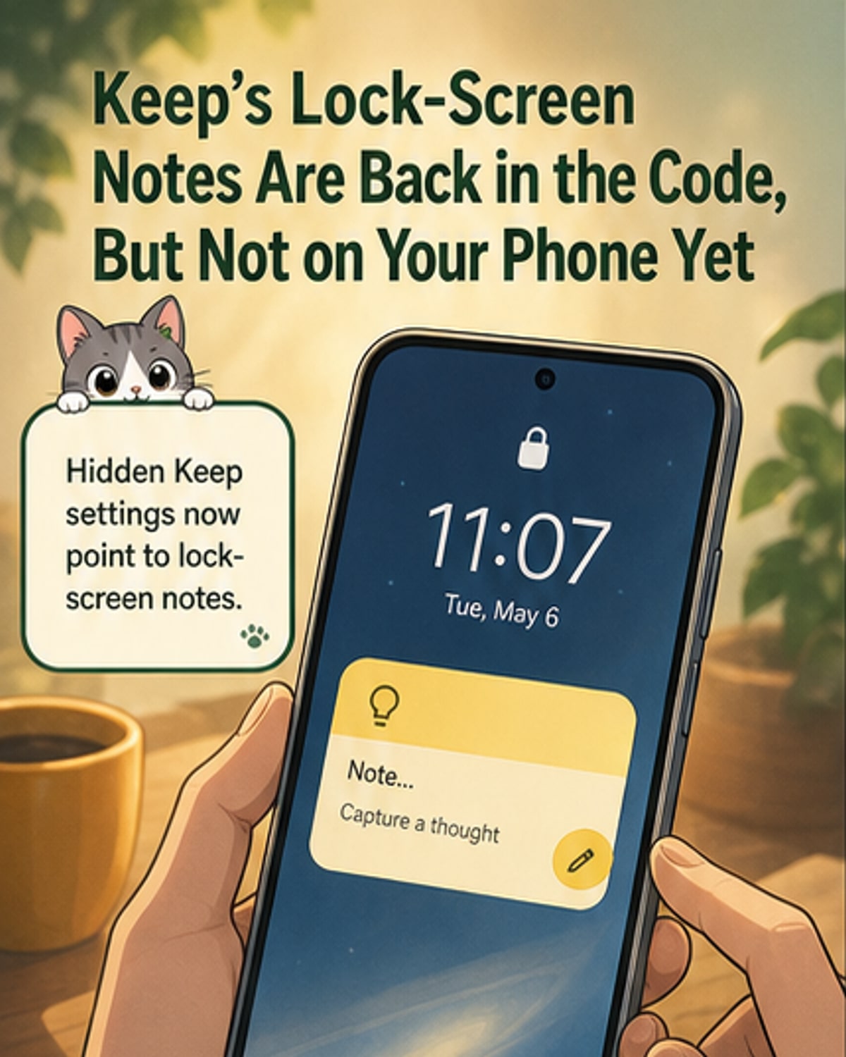 Google Keep’s lock screen notes are back