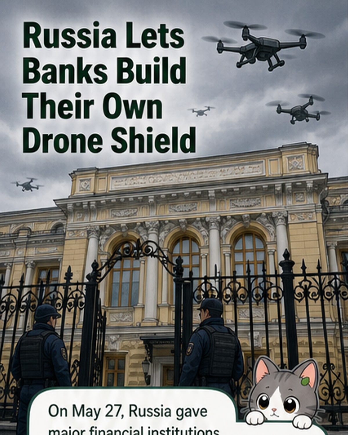 Russia Arms Banks Against Drones
