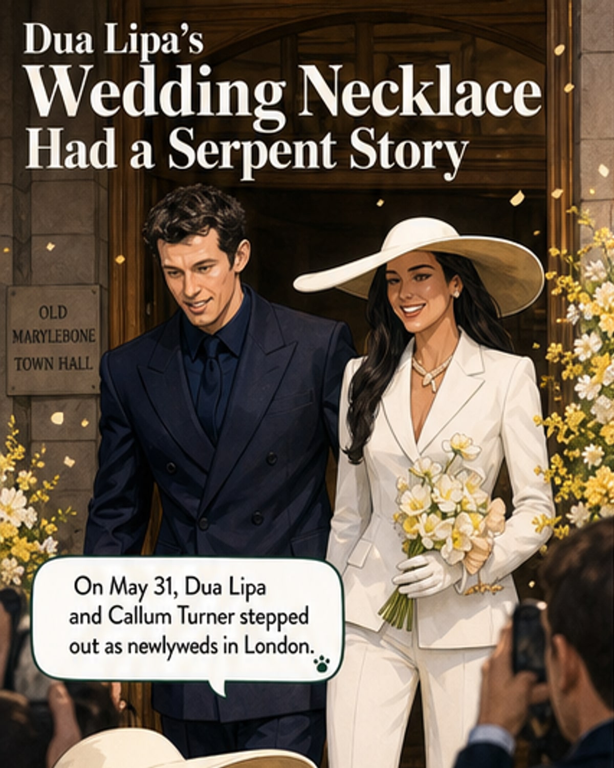 Dua Lipa’s Wedding Necklace Has a Royal History