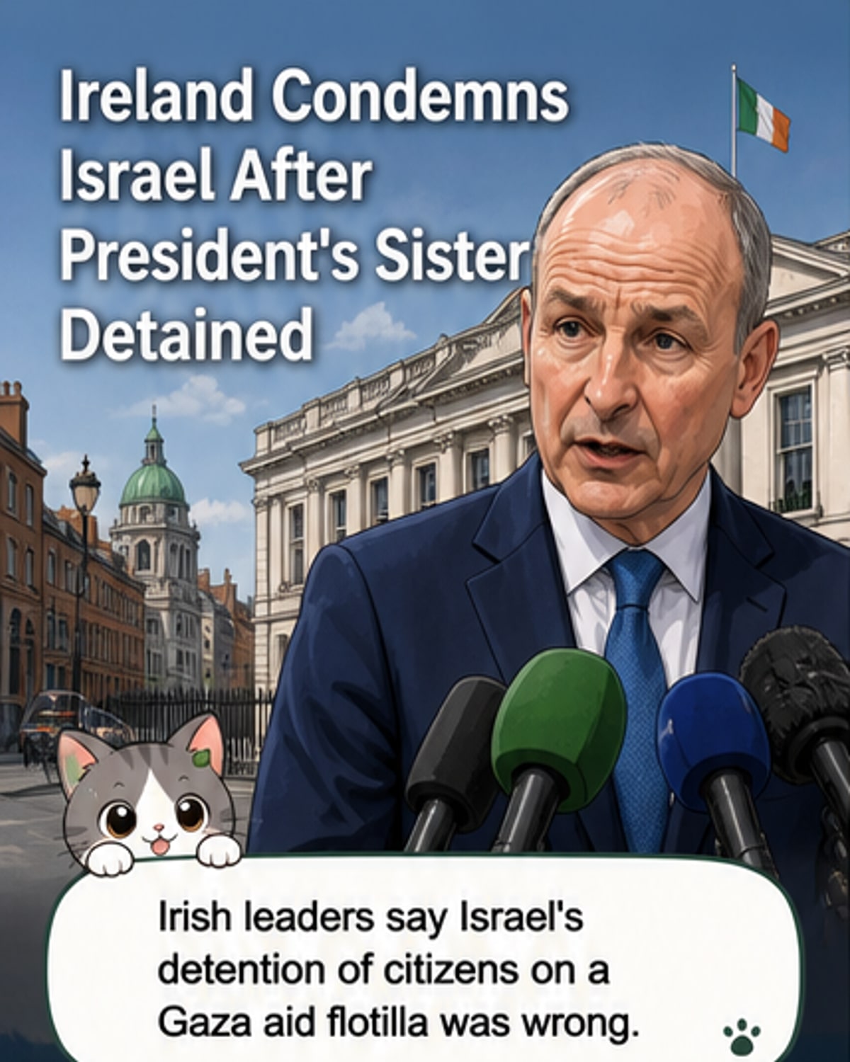 Ireland Condemns Israel Over Aid Flotilla Detention