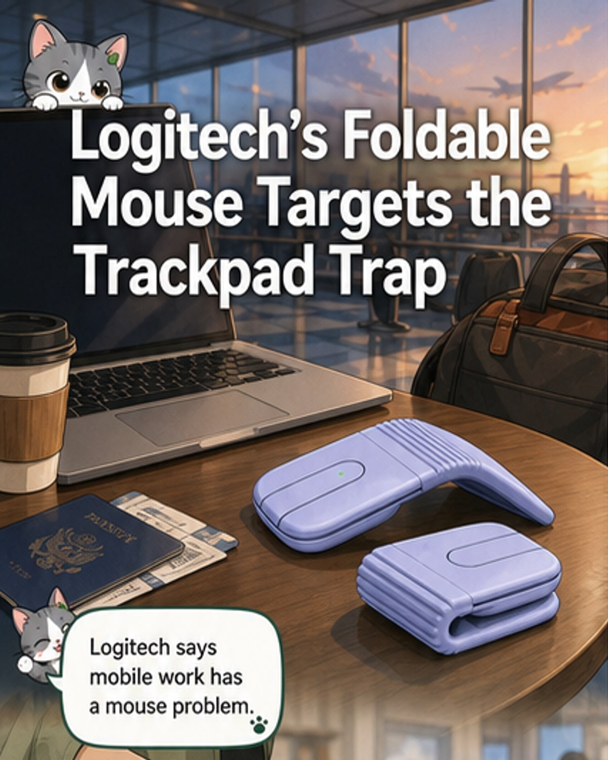 Logitech’s new foldable mouse fits in your pocket