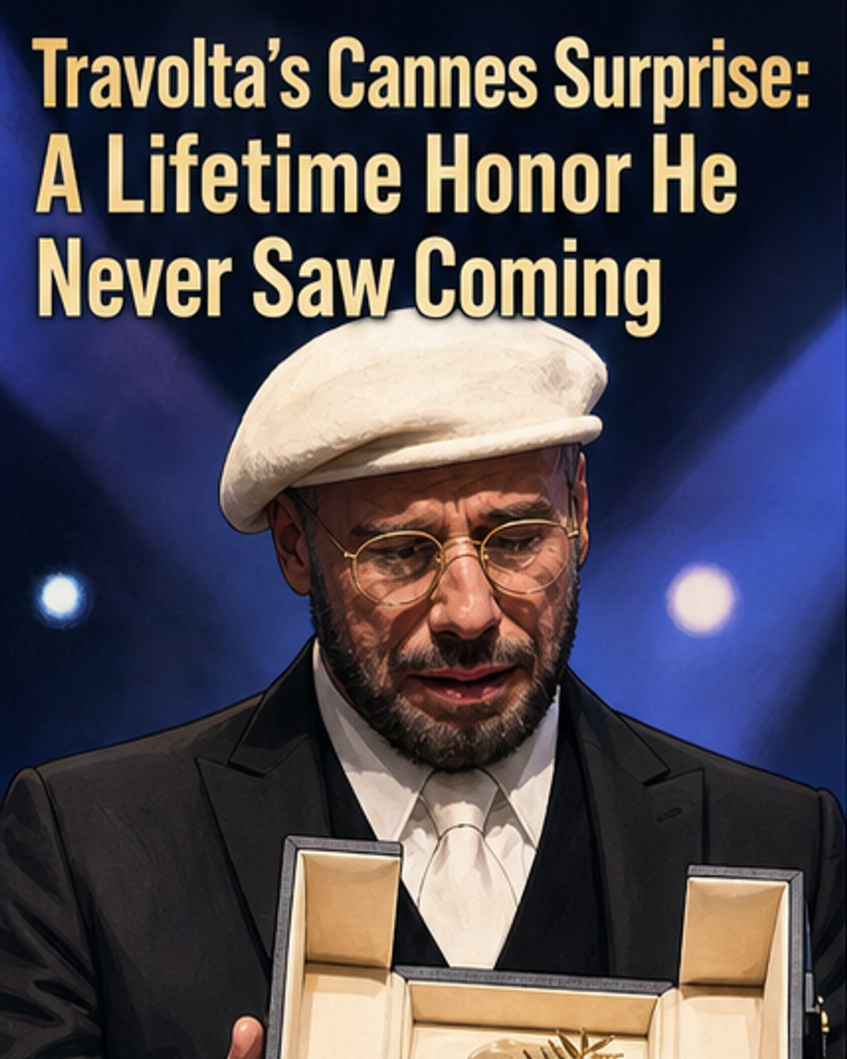 Travolta in tears at Cannes