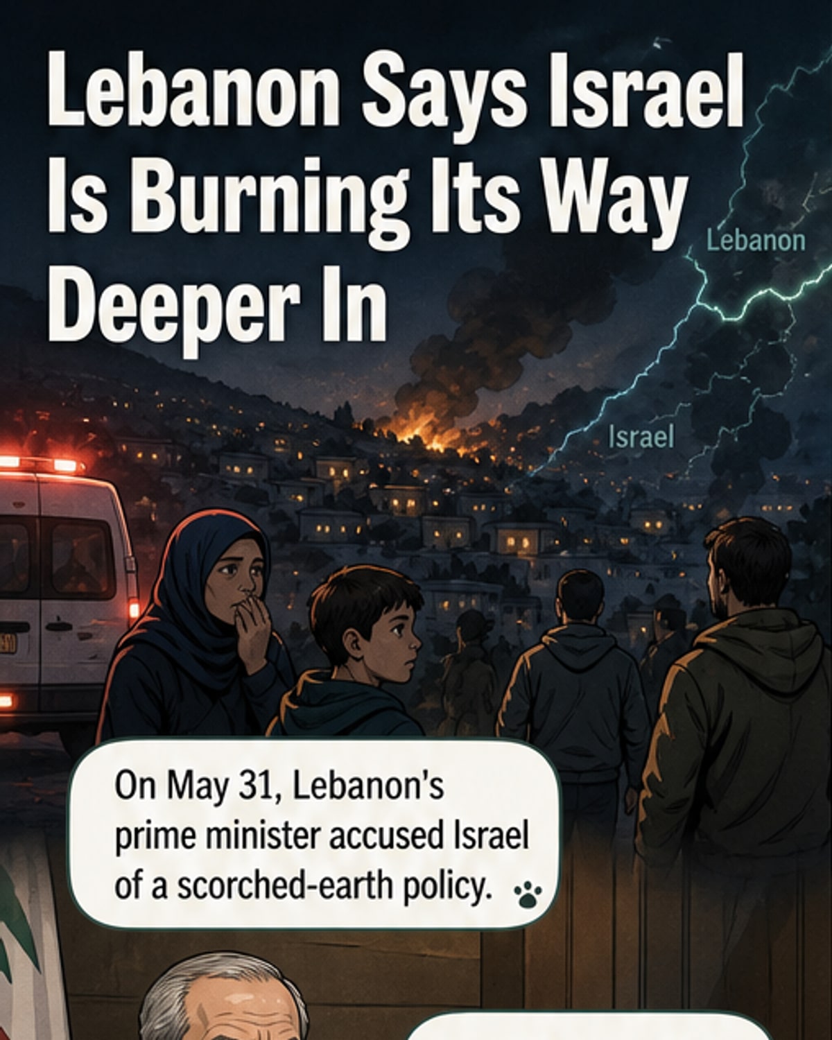Lebanon Condemns Israel’s Scorched-Earth Push