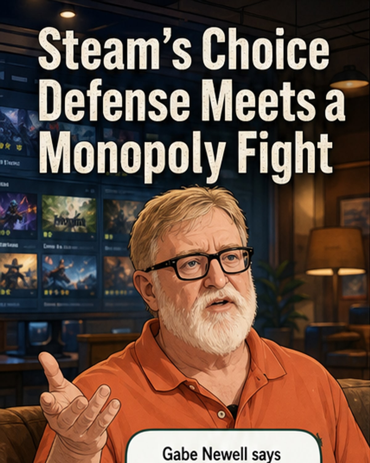 Gabe Newell: Steam isn’t a monopoly