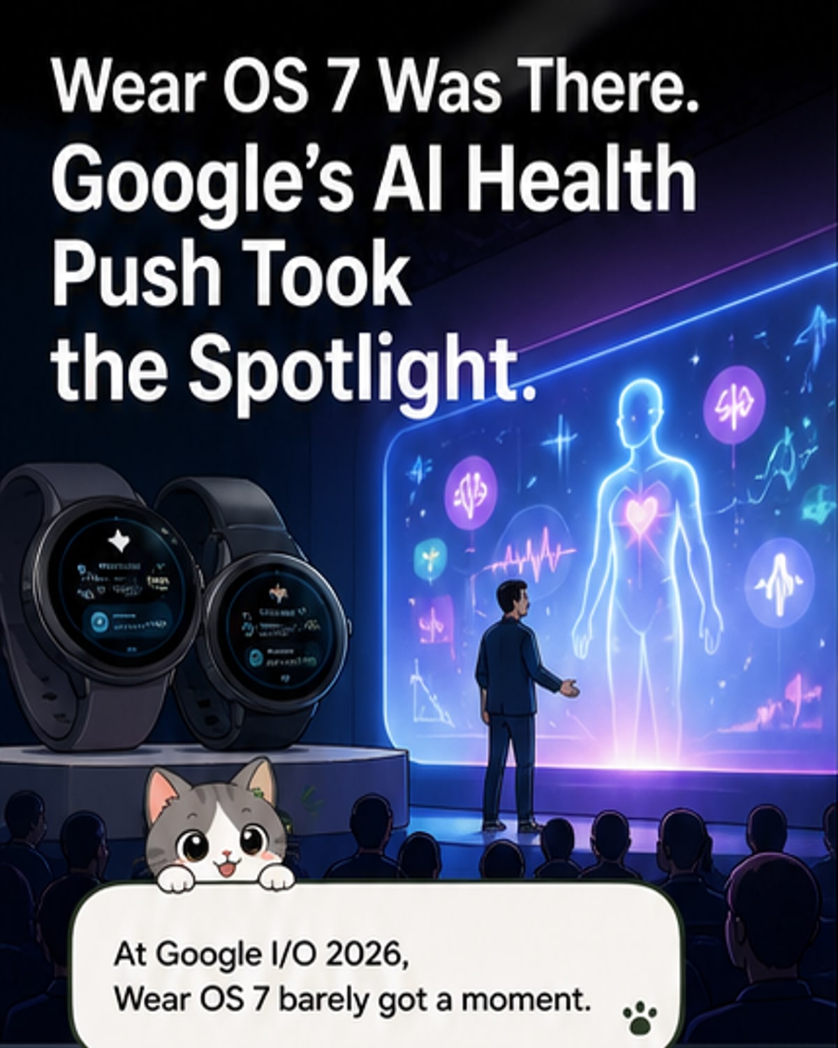 Wear OS 7 fades at Google I/O