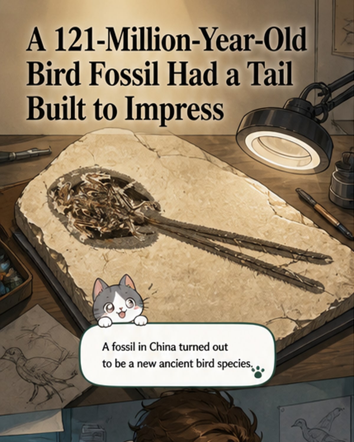 Ancient 'Feather Dragon' Had Tail Twice Its Body Length