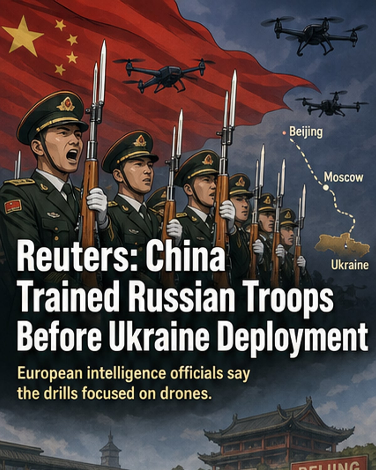 China Trained Russian Drone Troops