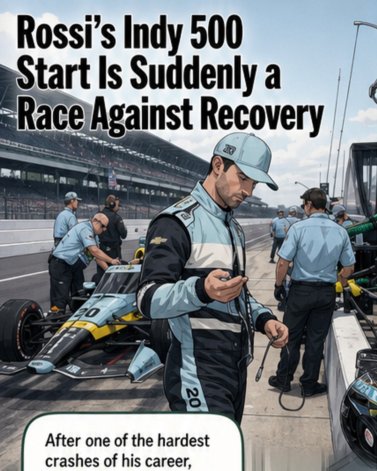 Rossi hurt in crash, aims for Indy 500 start