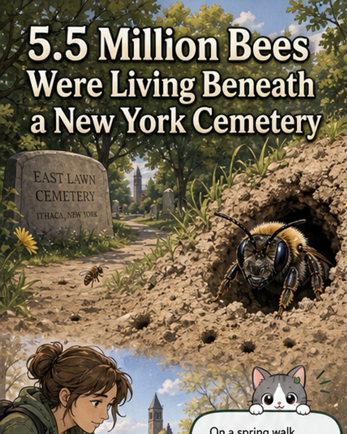 5.5M bees thrived under a cemetery