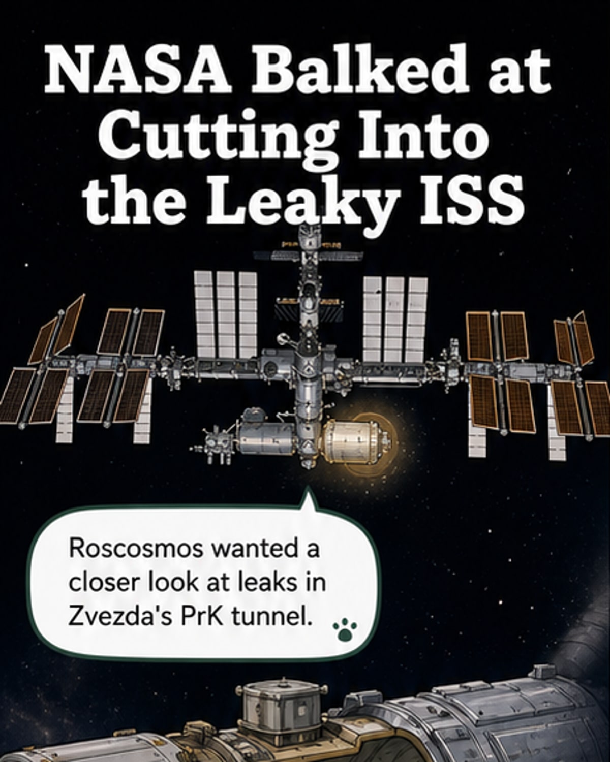NASA Rejects Risky ISS Repair Plan