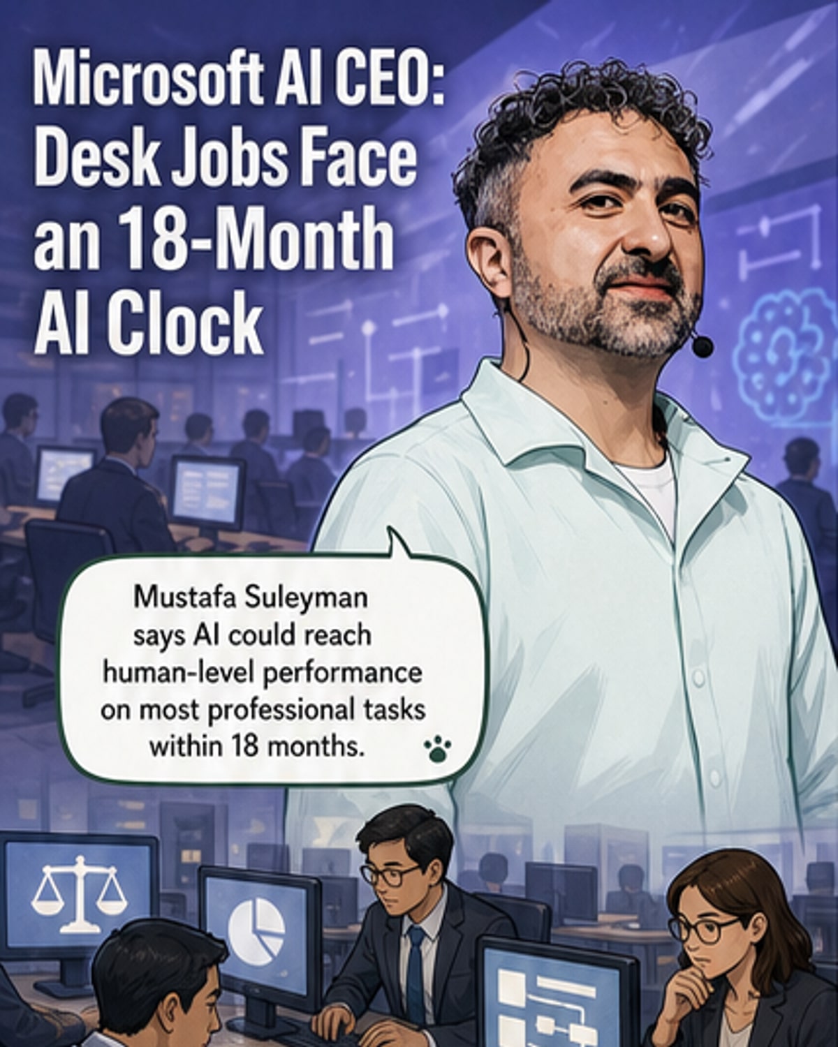 AI to Replace Desk Jobs Within 18 Months?