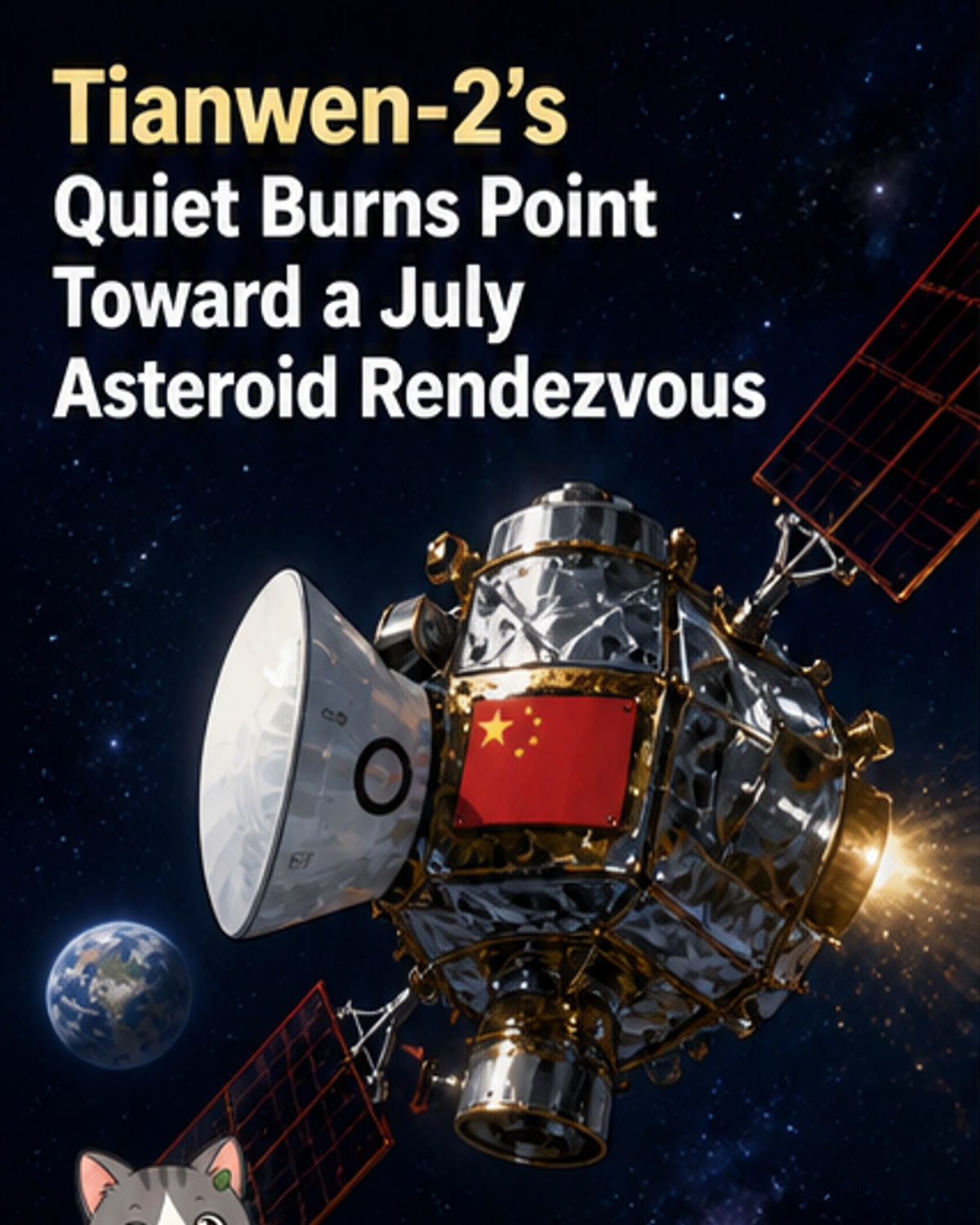 China's Tianwen-2 Nears Asteroid Target