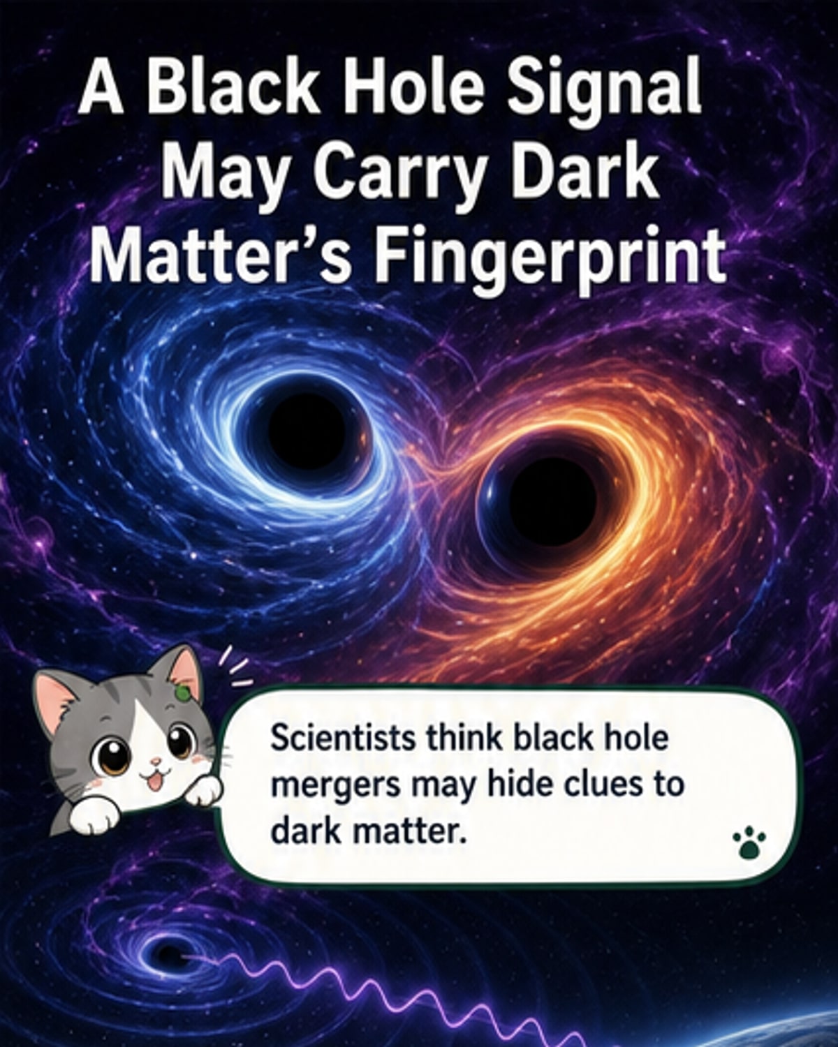 Black Hole Collision Hints at Dark Matter