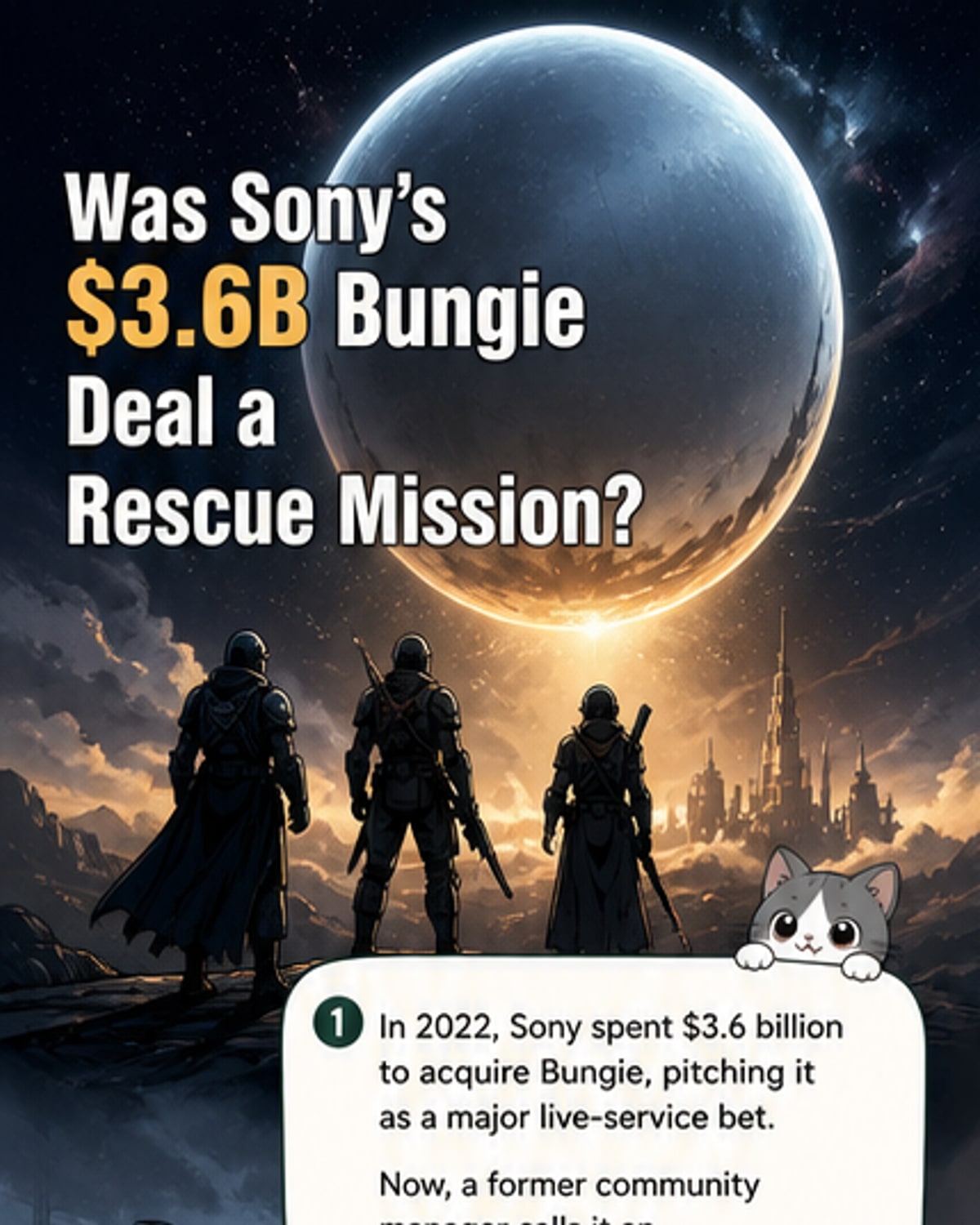 Sony’s $3.6B Bungie Buy Was a Rescue
