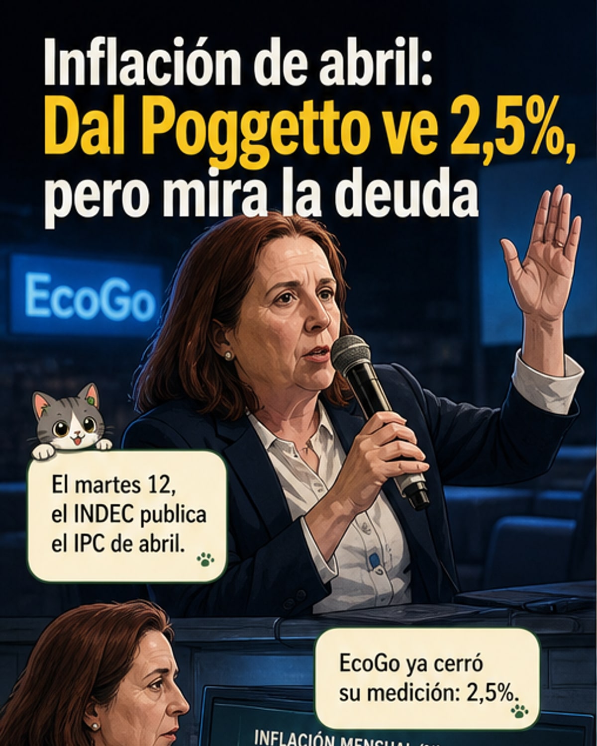Inflación de abril en Argentina: 2,5%