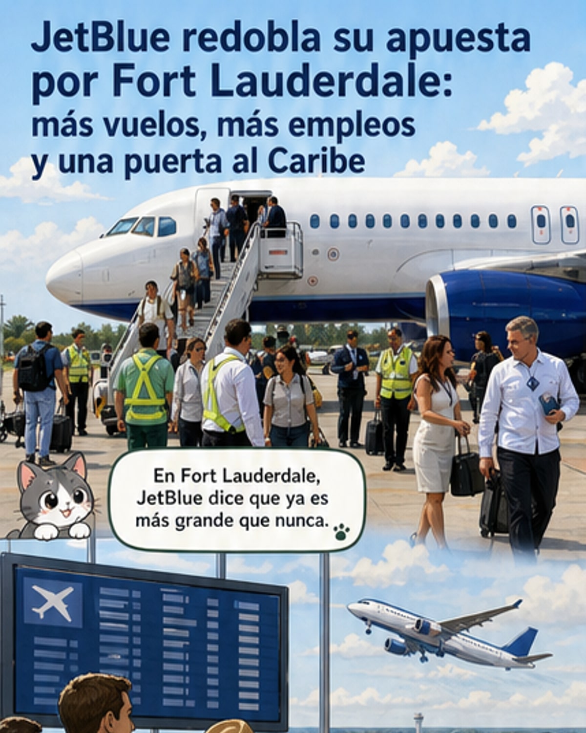 JetBlue apuesta fuerte por Fort Lauderdale