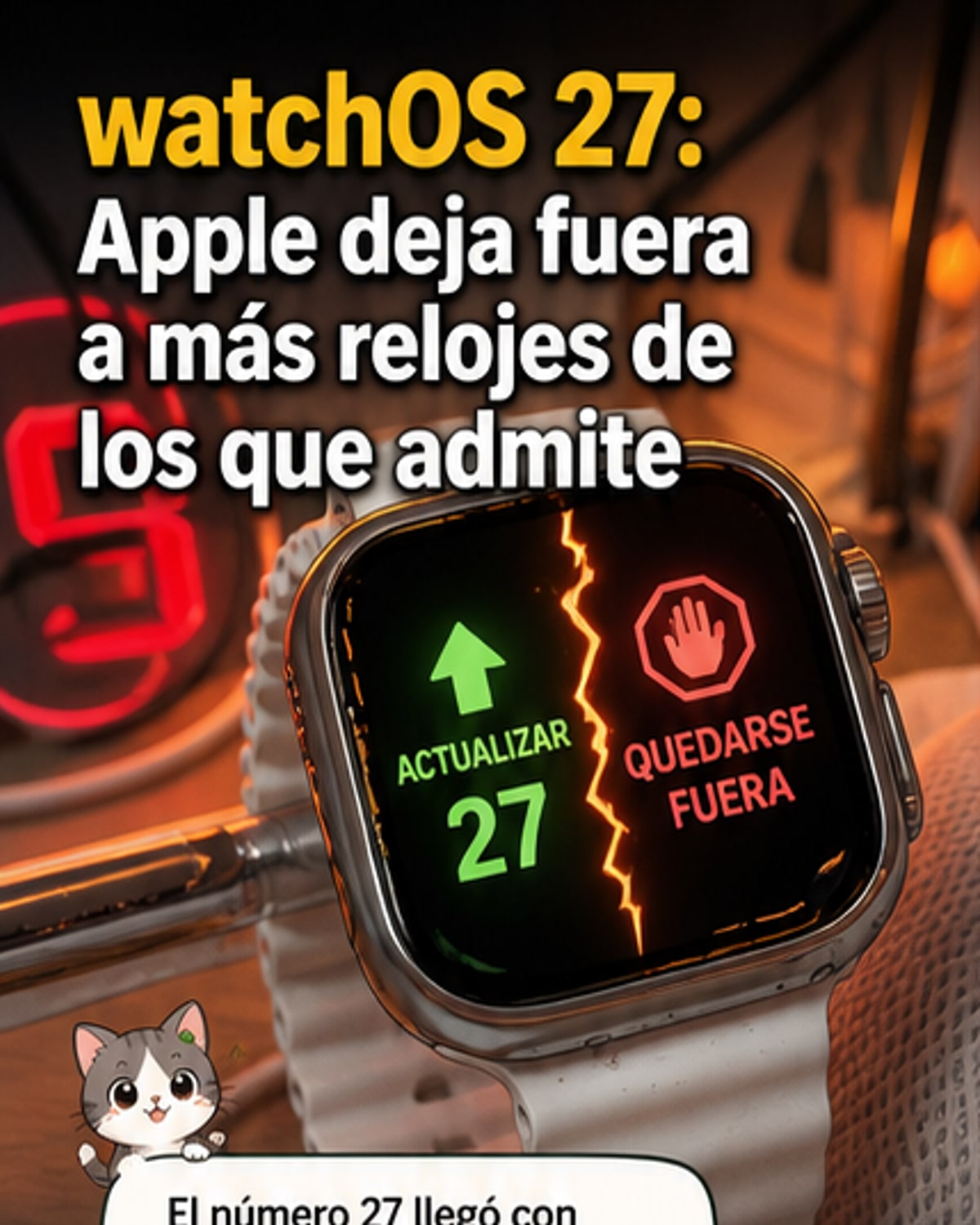 Apple Watch pierde soporte con watchOS 27