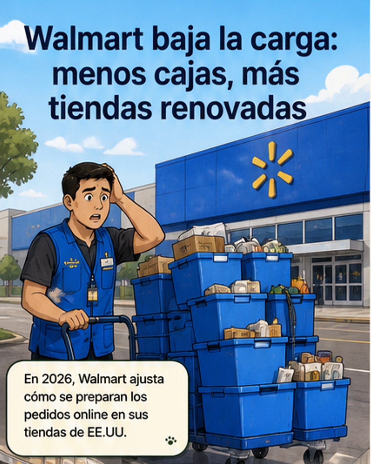 Walmart cambia sus carritos y remodela 650 tiendas