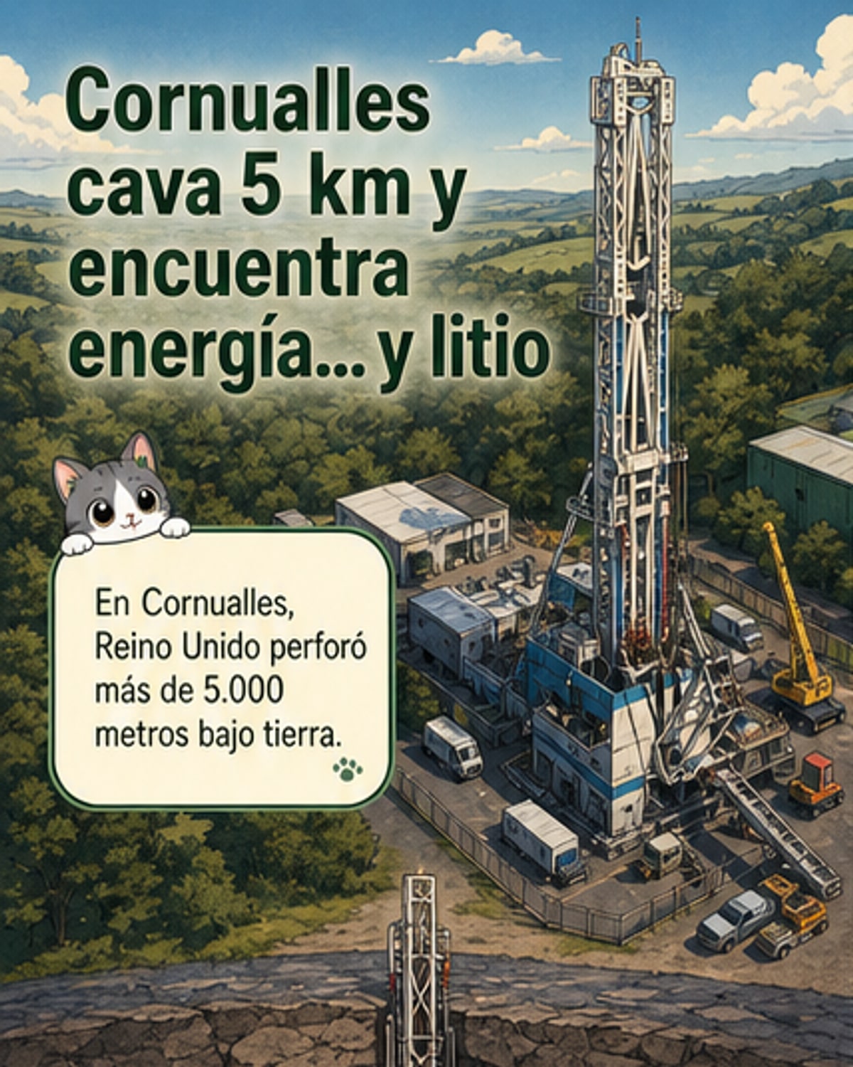 Excavación geotérmica revela energía y litio bajo tierra