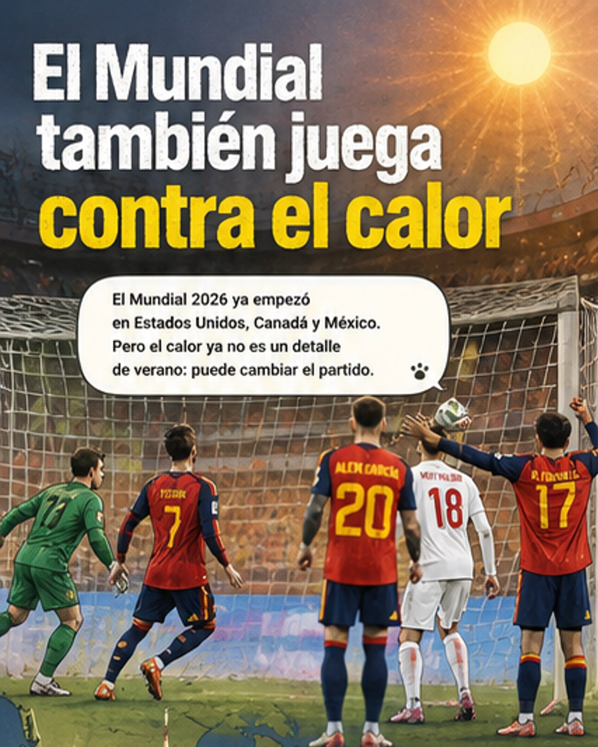 El calor amenaza el Mundial de Fútbol