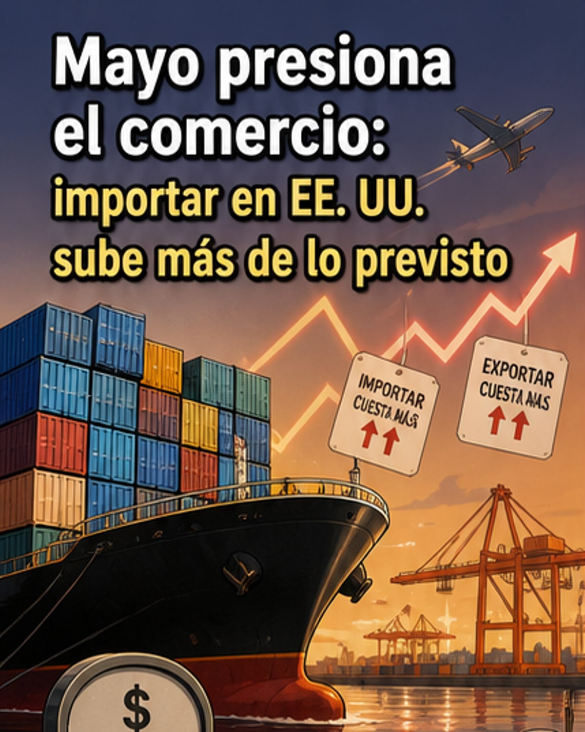 Importaciones en EE.UU. suben más de lo esperado