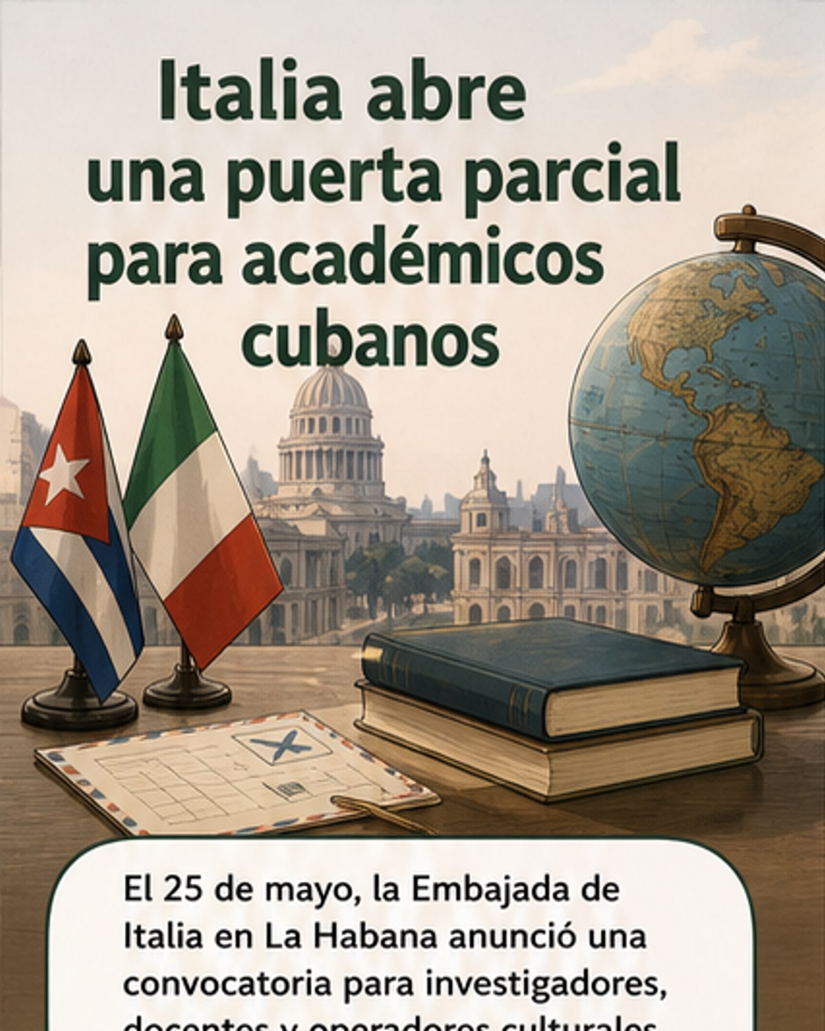 Italia apoya a académicos cubanos