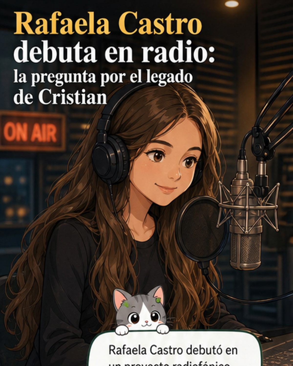 La hija de Cristian Castro debutó en radio