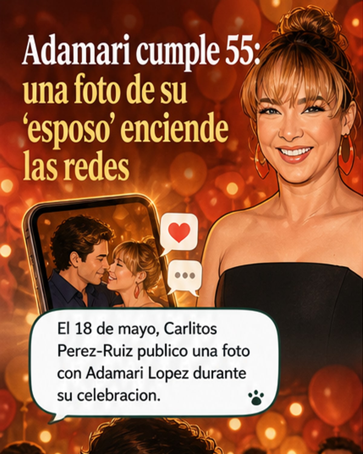 Adamari López celebra sus 55 años con amor y complicidad