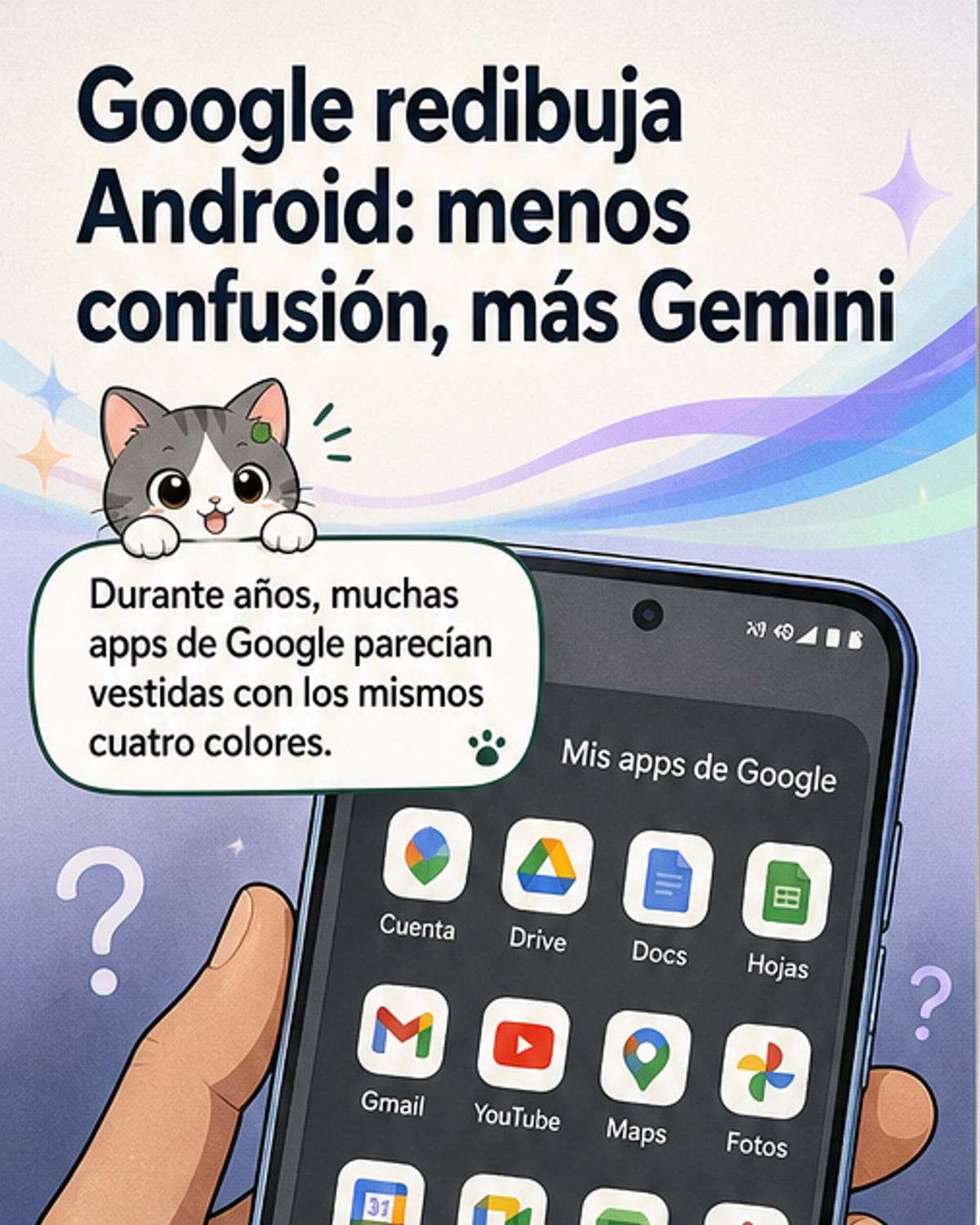 Google cambia sus iconos: más color, menos confusión