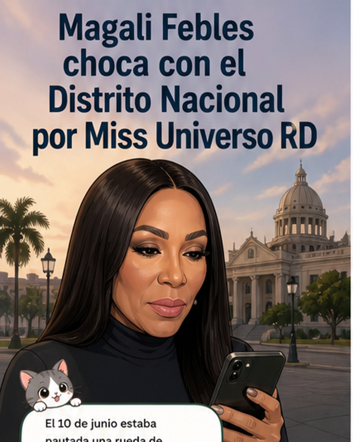 Magali Febles denuncia obstáculos para Miss Universo RD