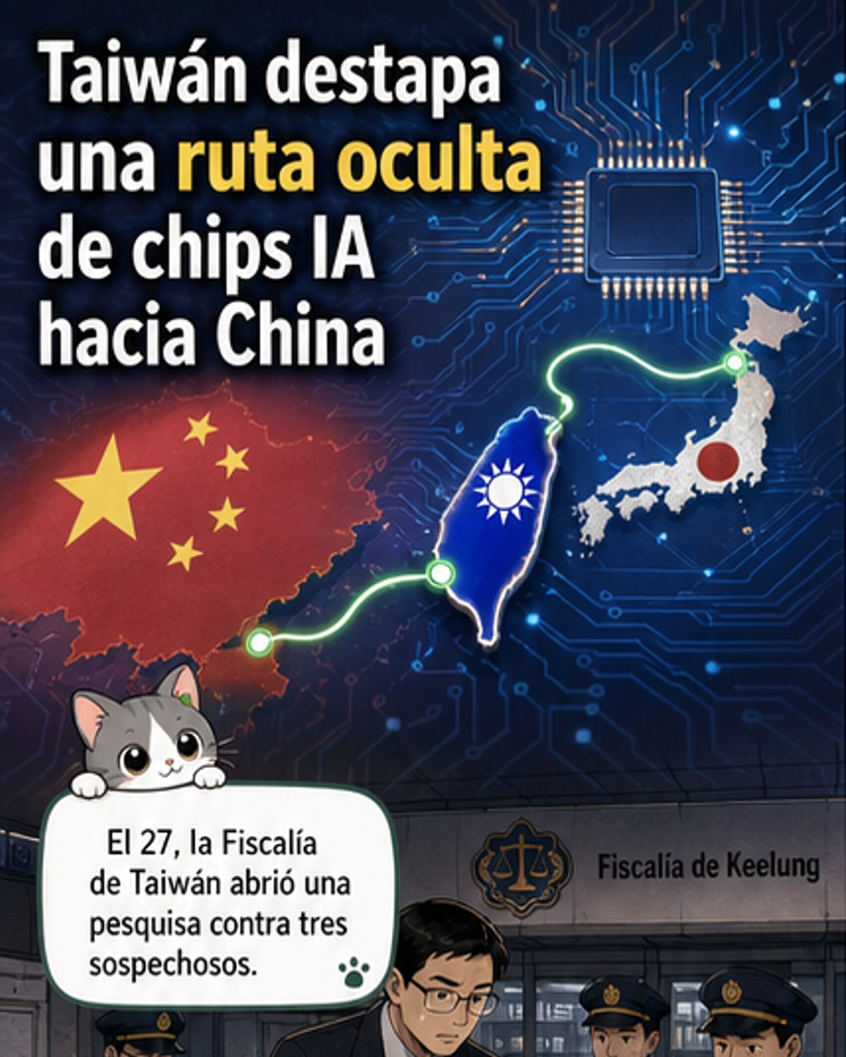 Red descubierta en el contrabando de chips de IA
