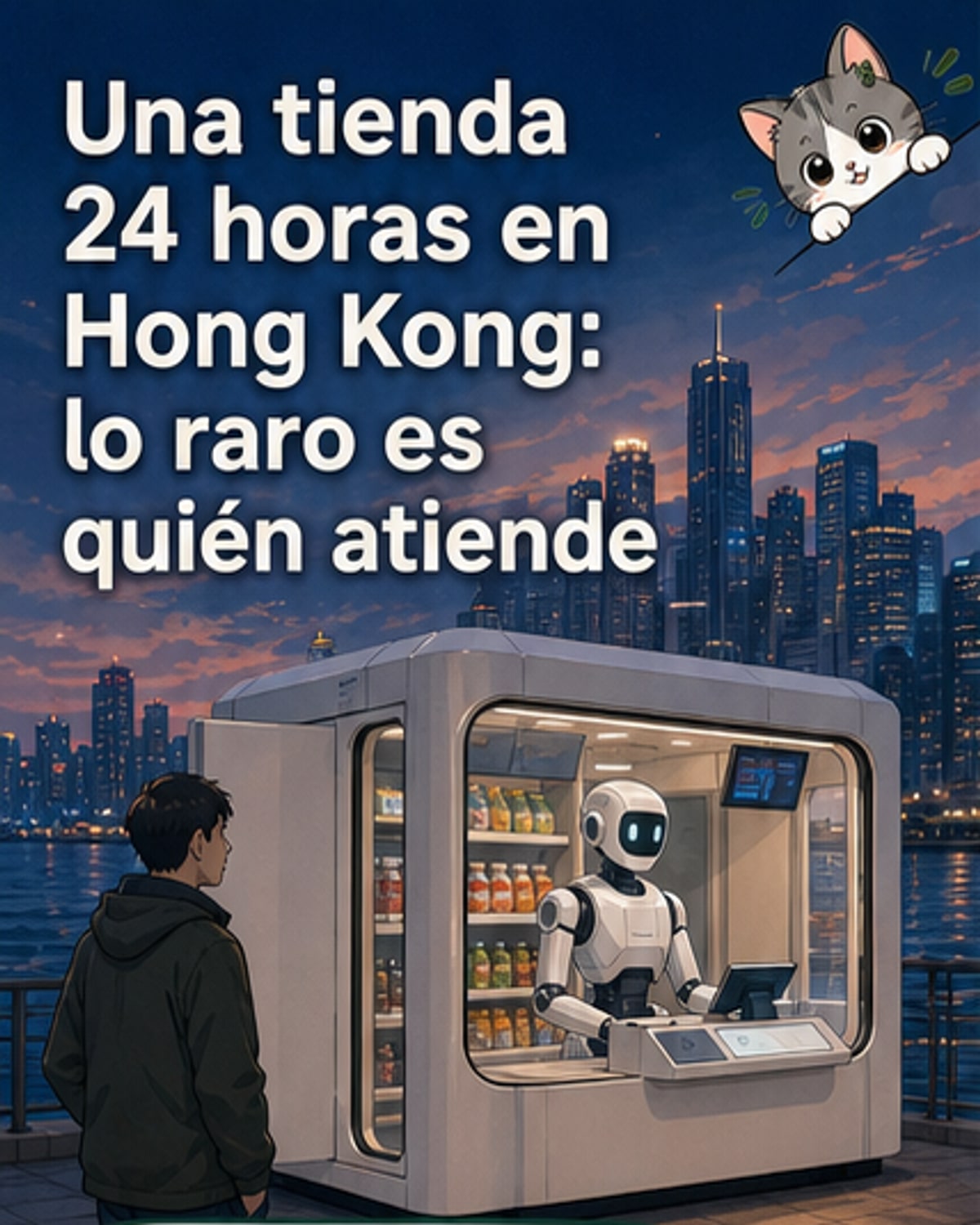 Una tienda 24h en Hong Kong será atendida por un robot